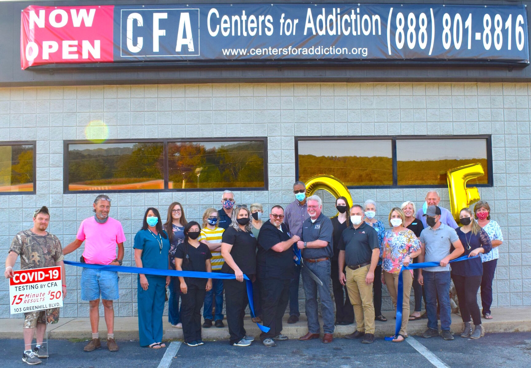 Ribbon cutting held for Centers for Addiction